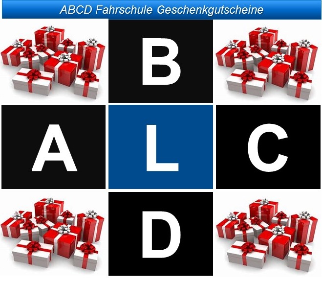 Geschenkgutscheine holt man bei ABCD Fahrschule Winterthur 